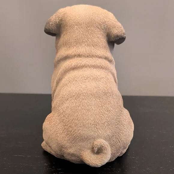 Realistic Pug Dog Resin Figurine - Picture 3 of 3